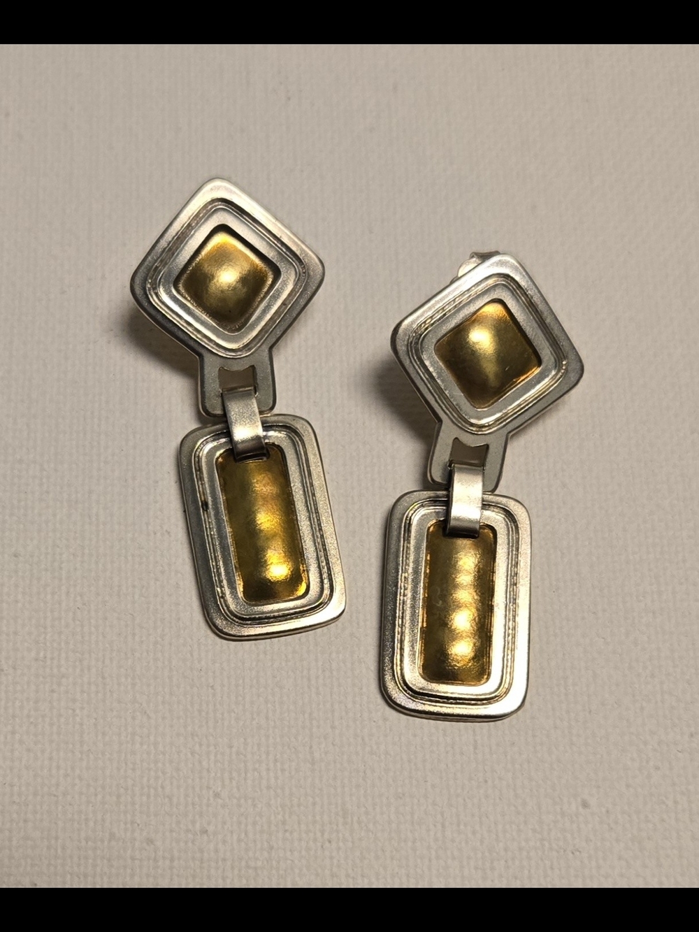 James Avery Bronze and Sterling Silver Geometric Drop Earrings - Women Jewelry